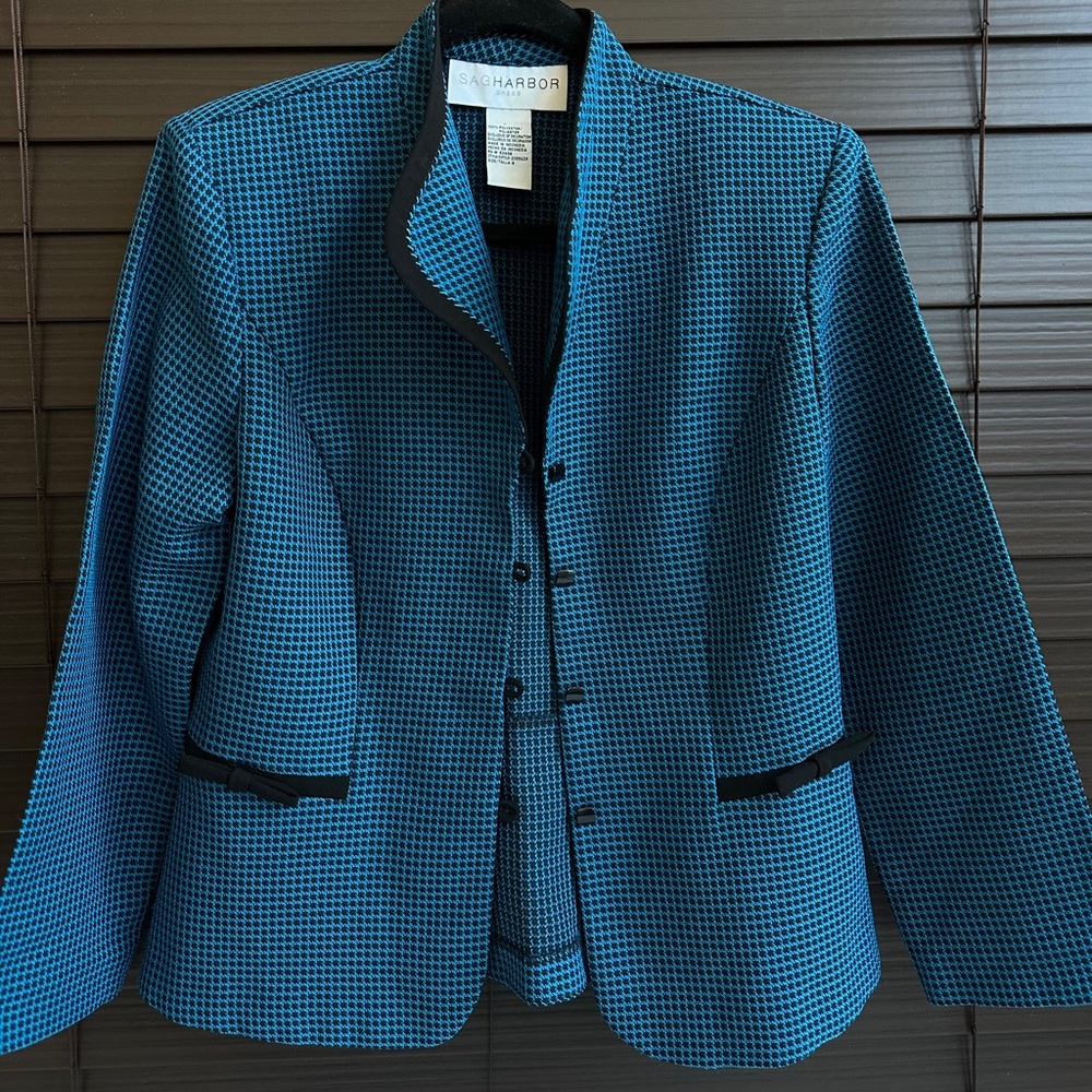 Sag Harbor Jacket Button Down Size 8 - image 3